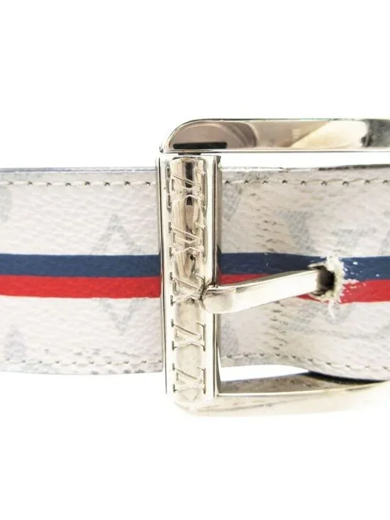 Louis Vuitton Belt Ceintur Monogram White - Picture 5 of 10